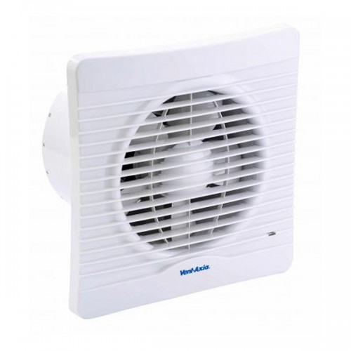 Vent-Axia 454059 Silhouette White Silhouette 150X Panel Axial Fan Extractor 1Speed c/w Shutter & Neon 150mm