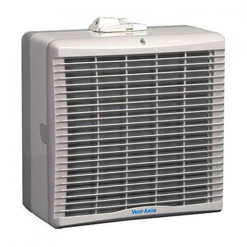 Vent-Axia W162110 T-Series Soft Grey TX7WW Window c/w Shutter Fan  190mm