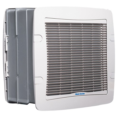 Vent-Axia W163510 T-Series Soft Grey TX9WL Wall c/w Shutter Fan  230mm