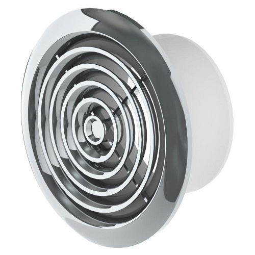 Domus 4907CH Domus Chrome Round Ceiling Diffuser  100mm
