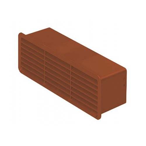 Domus 501T Domus Terracotta Horizontal c/w Damper - Supertube Airbrick  125mm