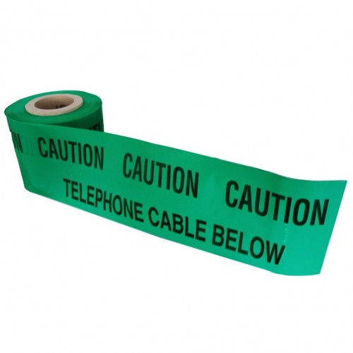 SWA UMT-TEL  Green Underground TELEPHONE Tape CABLE BELOW 150mmx365m