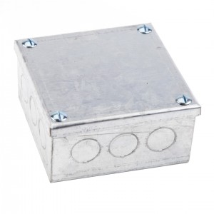 Niglon ABG444  Steel Pre-Galvanised Plain Adaptable Box  100x100x100mm