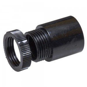 Marshall Tufflex MA7BK  Black PVC Male Thread Adaptor  20mm