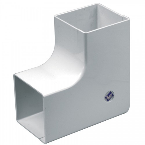 Marshall Tufflex TFAS75/50MWH Maxi White Flat 90Deg Moulded Maxi Bend  75x50mm