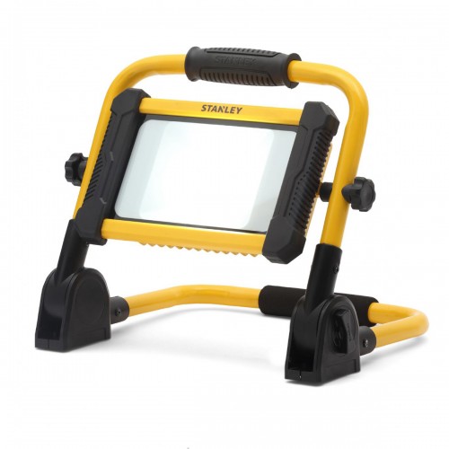 Forum Lighting SXLS31340E Stanley Yellow Aluminium LED Rechargeable Folding Work Light With USB Charging Point