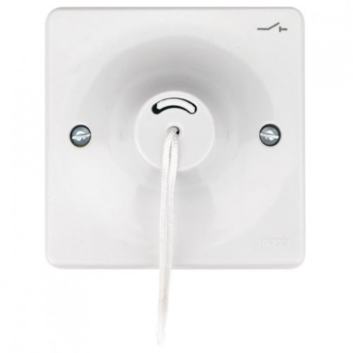 Hager WMCS3PI Sollysta White Moulded Triple Pole TP Fan Isolator Ceiling Switch Marked ISOLATOR 10A