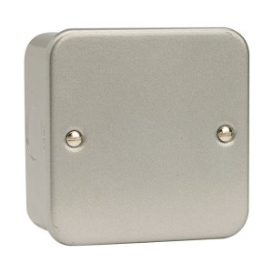 Scolmore CL060 Essentials Metalclad 1 Gang Blank Plate Without Mounting Box