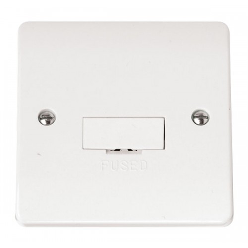 Click CMA650 Mode White Moulded Unswitched Fused Connection Unit 13A