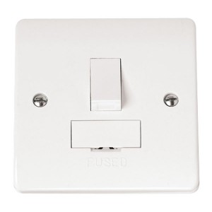 Click CMA651 Mode White Moulded Double Pole Switched Fused Connection Unit 13A