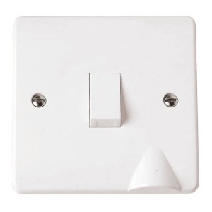 Click CMA022 Mode White Moulded DP Control Switch With Base Flex Outlet 20A