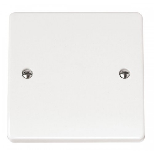 Click CMA017 Mode White Moulded Flex Outlet Frontplate 20A