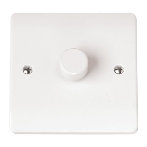 Click CMA145 Mode White Moulded 1 Gang 2 Way Inductive Dimmer Switch 250VA