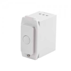 Danlers DSSGDCB400W White 1 Module Soft Start Leading Edge Grid Dimmer Switch For Crabtree Grid Installations 40W - 400W
