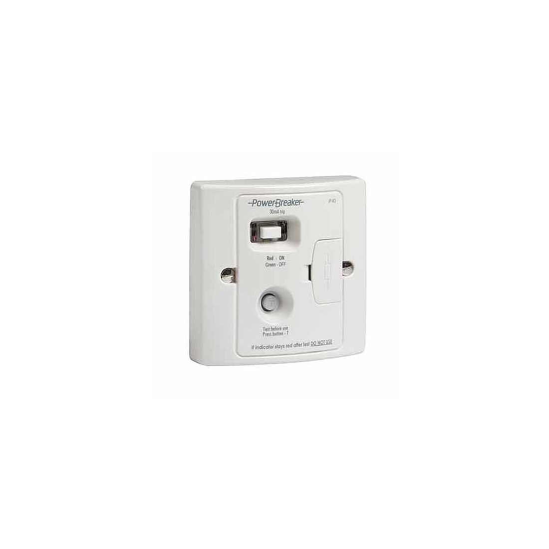Greenbrook Electrical H92WP PowerBreaker White Fused c/w RCD Connection Unit Passive 30mA Greenbrook Electrical H92WP PowerBreaker White Fused c/w RCD Connection Unit Passive 30mA