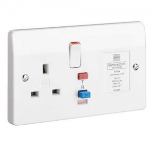 MK Electric K6400WHI Logic Plus White RCD Protected Switch  13A