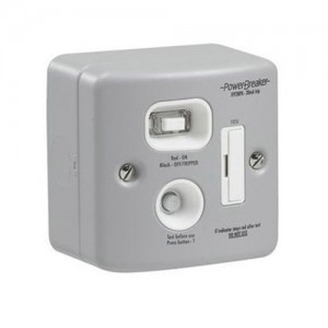 Greenbrook Electrical H92MPA10-C PowerBreaker Metal Fused c/w RCD Connection Unit 13A 10mA