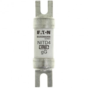 Eaton Bussmann NITD4 BS88, IEC269-1 Industrial HRC Low Voltage Fuse Link With Offset Bolted Tags 4A 550Vac