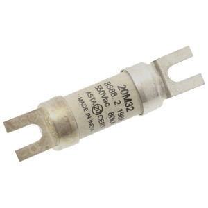 Eaton Bussmann NITD20M32 BS88, IEC269-1 Industrial HRC Low Voltage Fuse Link With Offset Bolted Tags 20M32A 415Vac