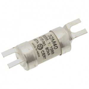 Eaton Bussmann NITD32M40 BS88, IEC269-1 Industrial HRC Low Voltage Fuse Link With Offset Bolted Tags 32M40A 415Vac