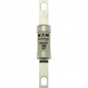 Eaton Bussmann AAO6 BS88, IEC269-1 Industrial HRC Low Voltage Fuse Link With Offset Bolted Tags 6A 550Vac