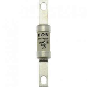 Eaton Bussmann AAO16 BS88, IEC269-1 Industrial HRC Low Voltage Fuse Link With Offset Bolted Tags 16A 550Vac