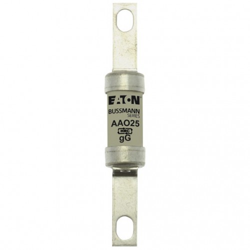 Eaton Bussmann AAO25 BS88, IEC269-1 Industrial HRC Low Voltage Fuse Link With Offset Bolted Tags 25A 550Vac