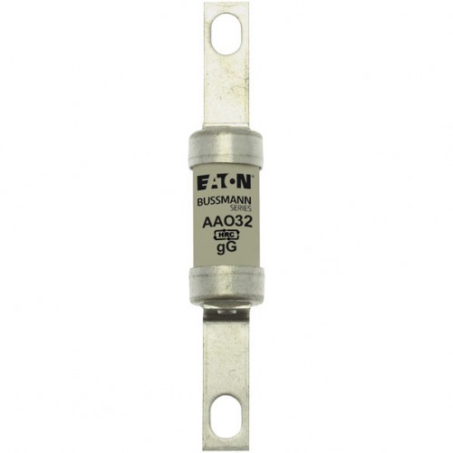 Eaton Bussmann AAO32 BS88, IEC269-1 Industrial HRC Low Voltage Fuse Link With Offset Bolted Tags 32A 550Vac
