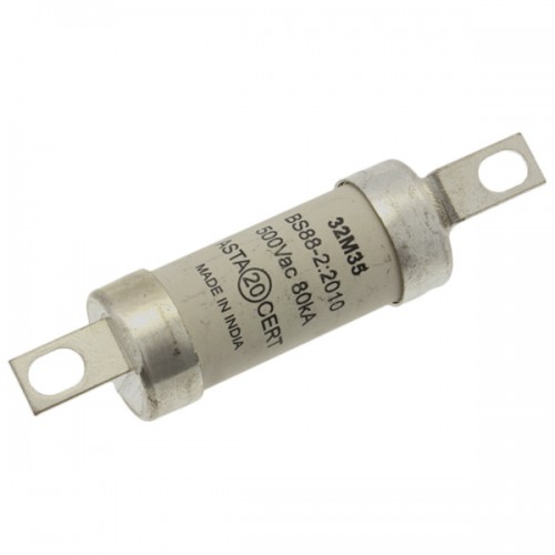Eaton Bussmann AAO32M35 BS88, IEC269-1 Industrial HRC Low Voltage Fuse Link With Offset Bolted Tags 32M35A 550Vac