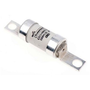 Eaton Bussmann CEO100M200 BS88, IEC269-1 Industrial HRC Low Voltage Fuse Link With Offset Bolted Tags 100M200A 415Vac