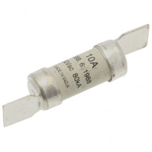 Eaton Bussmann NSD10 BS88, IEC269-1 Industrial HRC Low Voltage Fuse Link With Offset Blade Tags 10A 550Vac DiaØ: 14mm | Length: 59mm