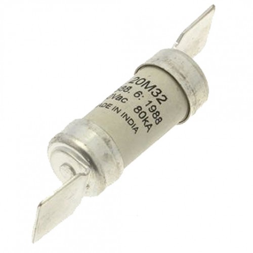 Eaton Bussmann NSD20M32 BS88, IEC269-1 Industrial HRC Low Voltage Fuse Link With Offset Blade Tags 20M32A 415Vac DiaØ: 14mm | Length: 59mm