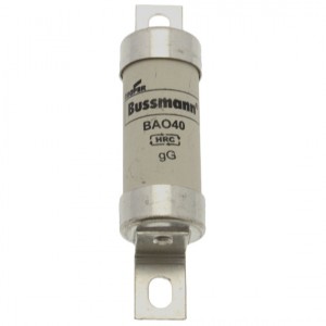 Eaton Bussmann BAO40 BS88, IEC269-1 Industrial HRC Low Voltage Fuse Link With Offset Bolted Tags 40A 550Vac