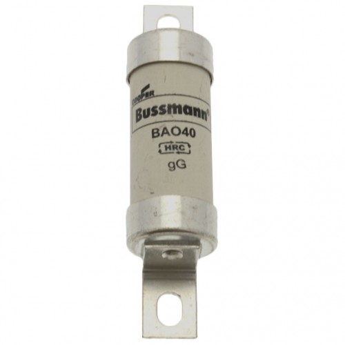 Eaton Bussmann BAO40 BS88, IEC269-1 Industrial HRC Low Voltage Fuse Link With Offset Bolted Tags 40A 550Vac
