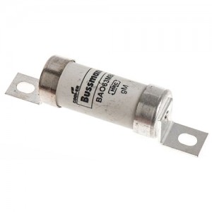 Eaton Bussmann BAO63M80 BS88, IEC269-1 Industrial HRC Low Voltage Fuse Link With Offset Bolted Tags 63M80A 550Vac