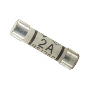 Niglon F2 BS1362 Domestic Plug-Top Fuse Link (Pack Size 10) 2A 240V DiaØ: 6mm | Length: 25mm