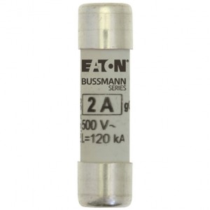Eaton Bussmann C10G2 IEC60269 Class gG Cylindrical Industrial Fuse 2A 500V DiaØ: 10mm | Length: 38mm