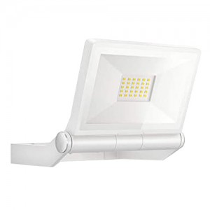 Steinel 065218 XLED One White 180° Adjustable LED Floodlight With Warm White 3000K LEDs & Wall Mounting Bracket IP44 23W 2550Lm 240V