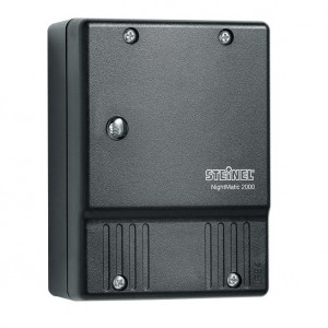 Steinel 550318 NightMatic 2000 Black Wall Mounting Adjustable Dusk-To-Dawn Photocell IP54 240V Height: 99mm | Width: 74mm | Depth: 37mm