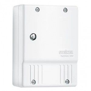 Steinel 550417 NightMatic 2000 White Wall Mounting Adjustable Dusk-To-Dawn Photocell IP54 240V Height: 99mm | Width: 74mm | Depth: 37mm