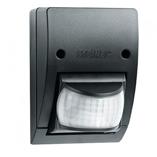 Steinel 605919 IS2160 ECO Black  Wall Mounting 160° | 12m PIR Motion Detector With Horizontally + Vertically Adjustable Sensor Head IP54 240V