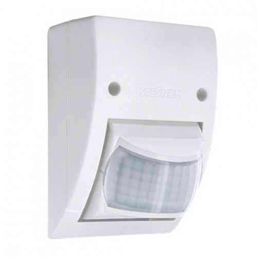 Steinel 606015 IS2160 ECO White  Wall Mounting 160° | 12m PIR Motion Detector With Horizontally + Vertically Adjustable Sensor Head IP54 240V