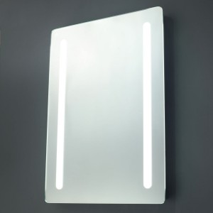 Spa SPA-34035 Ecti Mirror Glass LED Illuminated Bathroom Mirror Light With Daylight White 5000K LEDs, ON/OFF Switch & Shaver Socket IP44 12W
