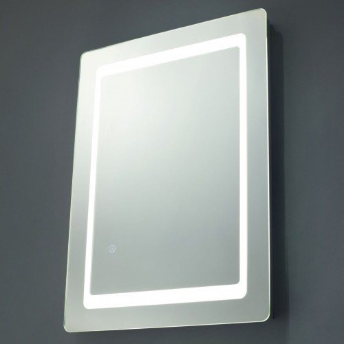 Spa SPA-34037 Ref Mirror Glass LED Illuminated Bathroom Mirror Light With Daylight White 5000K LEDs & ON/OFF Touch Switch & Demist Pad IP44 18W