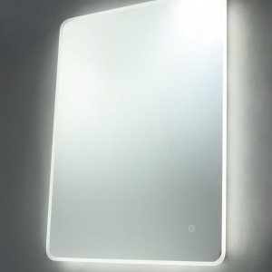 Spa SPA-34038 Nor Mirror Glass LED Illuminated Bathroom Mirror Light With Daylight White 5000K LEDs & ON/OFF Touch Switch & Demist Pad IP44 22W