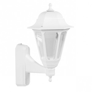 ASD Lighting CL/WK100 White All Polycarbonate Coach Lantern With Opal Diffuser - Requires Lamp IP44 100W BC 240V