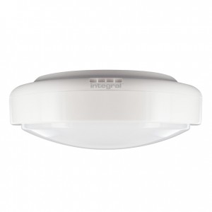 Integral LED ILBHA003 Tough Shell White All Polycarbonate Round LED Bulkhead With Cool White 4000K LEDs & Opal Diffuser IP44 24W 1750Lm 240V