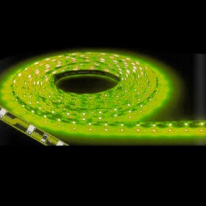 PowerLED F10-G3528-12-60-IP65 Accent Low Power Self Adhesive Flexible LED Strip With Green LEDs, 60 LEDS Per/Mtr & 50mm Cutting Points IP65 4.8W