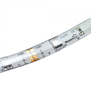 PowerLED F10-RGB5050-12-30-IP65 Accent Low Power Self Adhesive RGB Flexible LED Strip With RGB LEDs, 30 LEDS Per/Mtr & 100mm Cutting Points IP65 7.2W