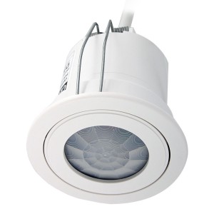 Danlers CEFL PIR SEALED White Round Recessed Single Channel 360° | 7m PIR Detector With Lux Level Sensing & 10sec - 40min Delay Function IP44 6A 240V